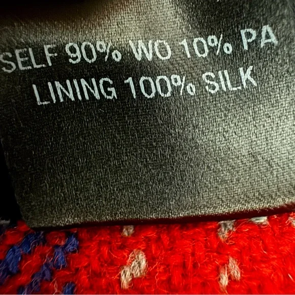 Novis NY The Jackson Womens Wool Red and Blue Plaid Open-Sided Crop Top Sz 10 - Picture 8 of 12